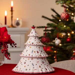 Toy's Delight süteményes doboz fenyő alakú