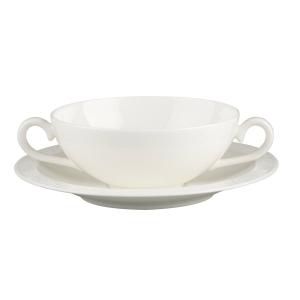 Soup cup & saucer 2pcs