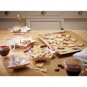 Winter Bakery Delight fenyő alakú kínáló kicsi 17cm