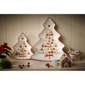 Winter Bakery Delight fenyő alakú kínáló kicsi 17cm