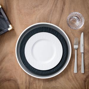 Manufacture Rock blanc Salad plate