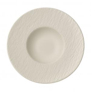 Manufacture Rock blanc Pasta plate