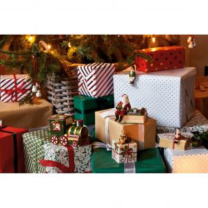 Nostalgic Melody zenélő, forgó Hóember 8x15cm