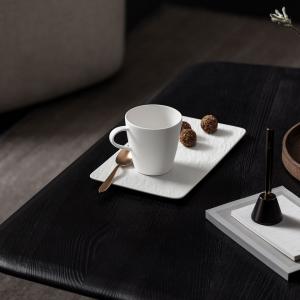 Manufacture Rock blanc Rectangular serving plate