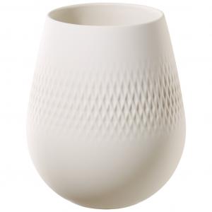 Manufacture Collier blanc Vase Carré small