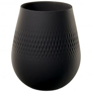 Manufacture Collier noir Vase Carré small