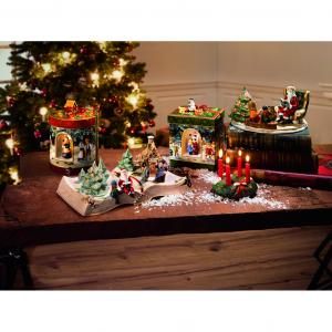 Christmas Toys zenélő mécsesdoboz szögletes 17x21,5cm