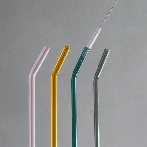 Artesano Beverages Glass straw set 4pcs.