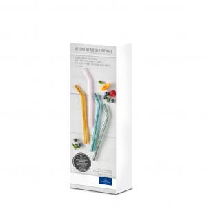 Artesano Beverages Glass straw set 4pcs.