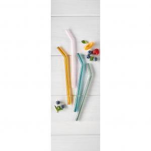 Artesano Beverages Glass straw set 4pcs.