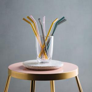 Artesano Beverages Glass straw set 4pcs.