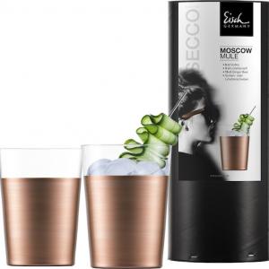 Eisch Moscow Mule koktélos pohár szett 2db ajándékhengerben