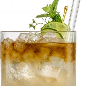 Eisch Rumcoctail pohárszett 2db+2üvegszívószál ajándékhengerben