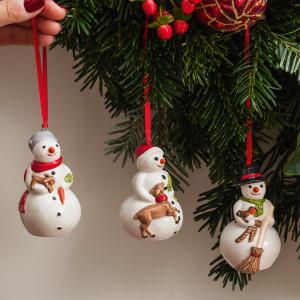Nostalgic Ornaments hóember 3db-os fenyődísz