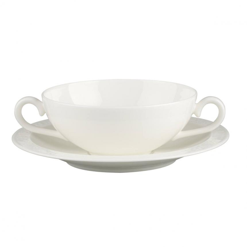 White Pearl levesescsésze és alj