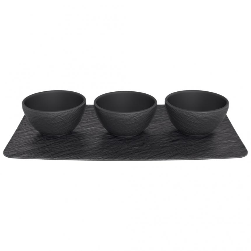 Manufacture Rock Dip bowl Set 4pcs