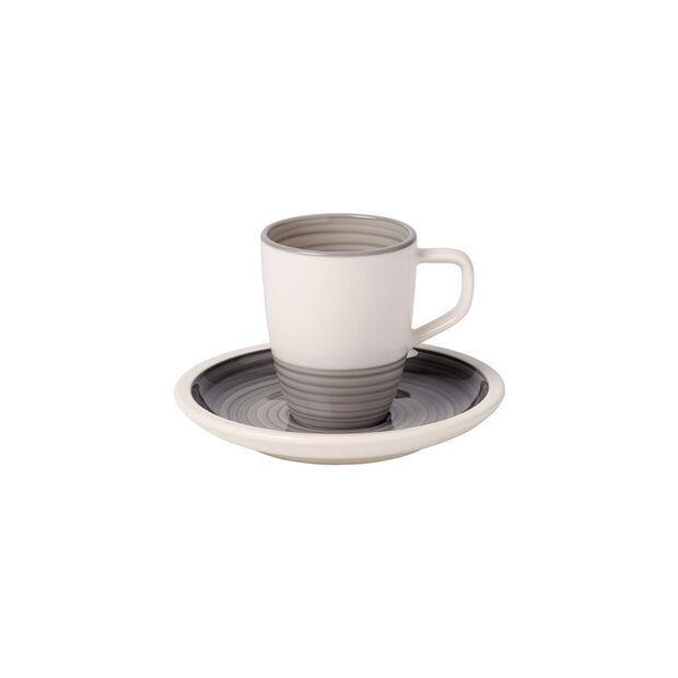 Manufacture Gris mocha cup and saucer