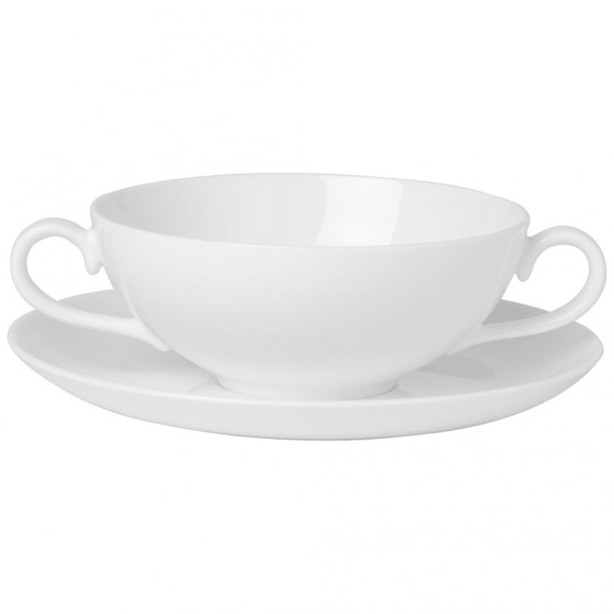 Soup cup & saucer 2pcs