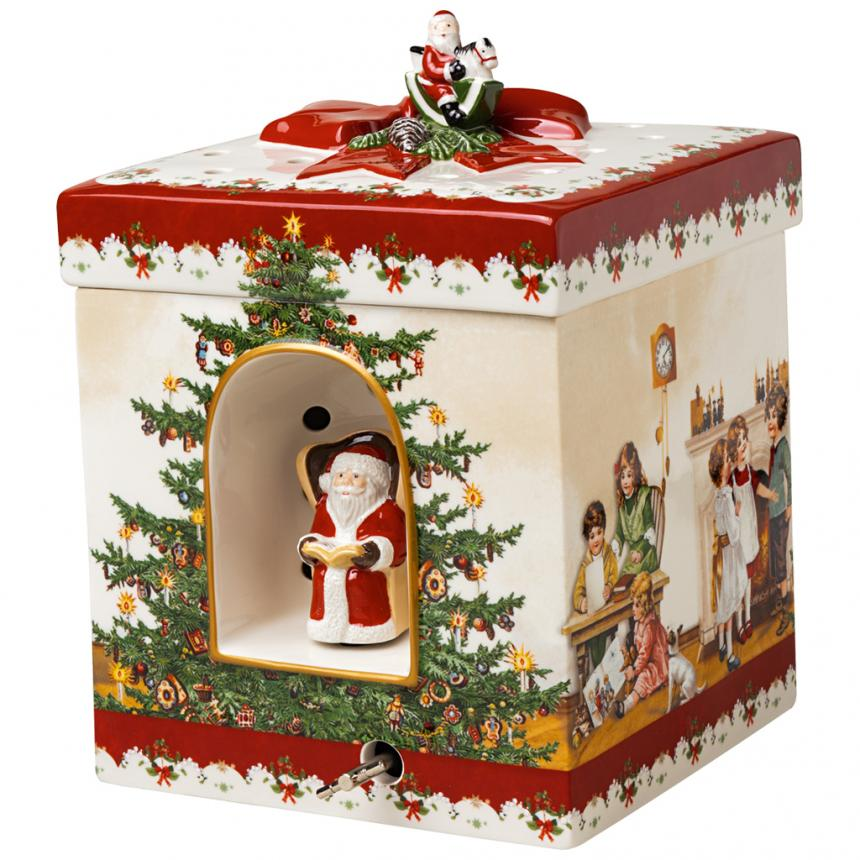 Christmas Toys zenélő mécsesdoboz szögletes 17x21,5cm