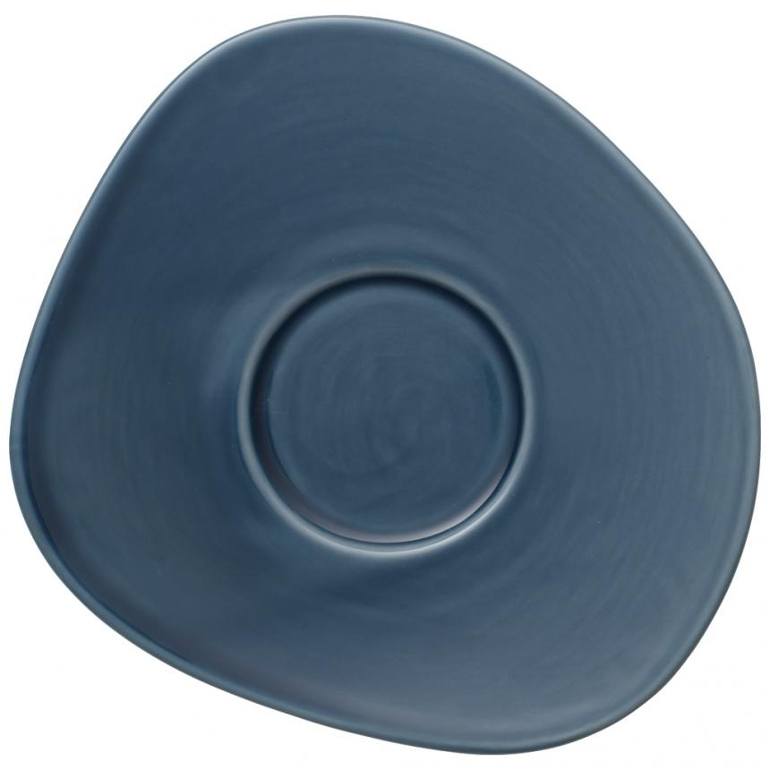 Organic Turquoise Saucer coffee cup