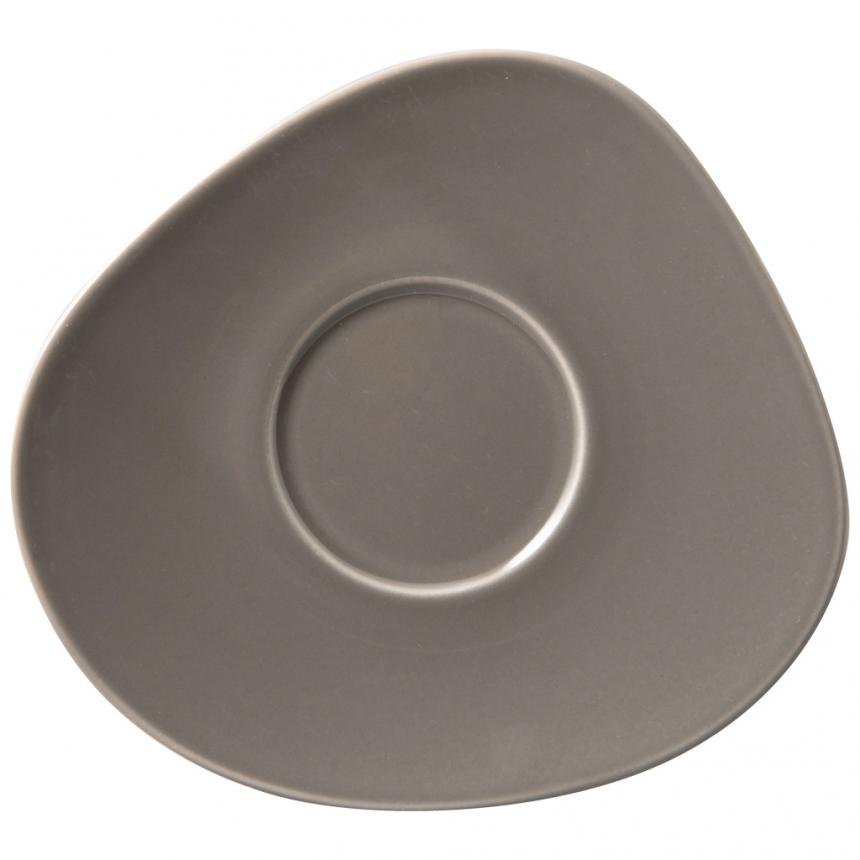 Organic Taupe Saucer coffee cup