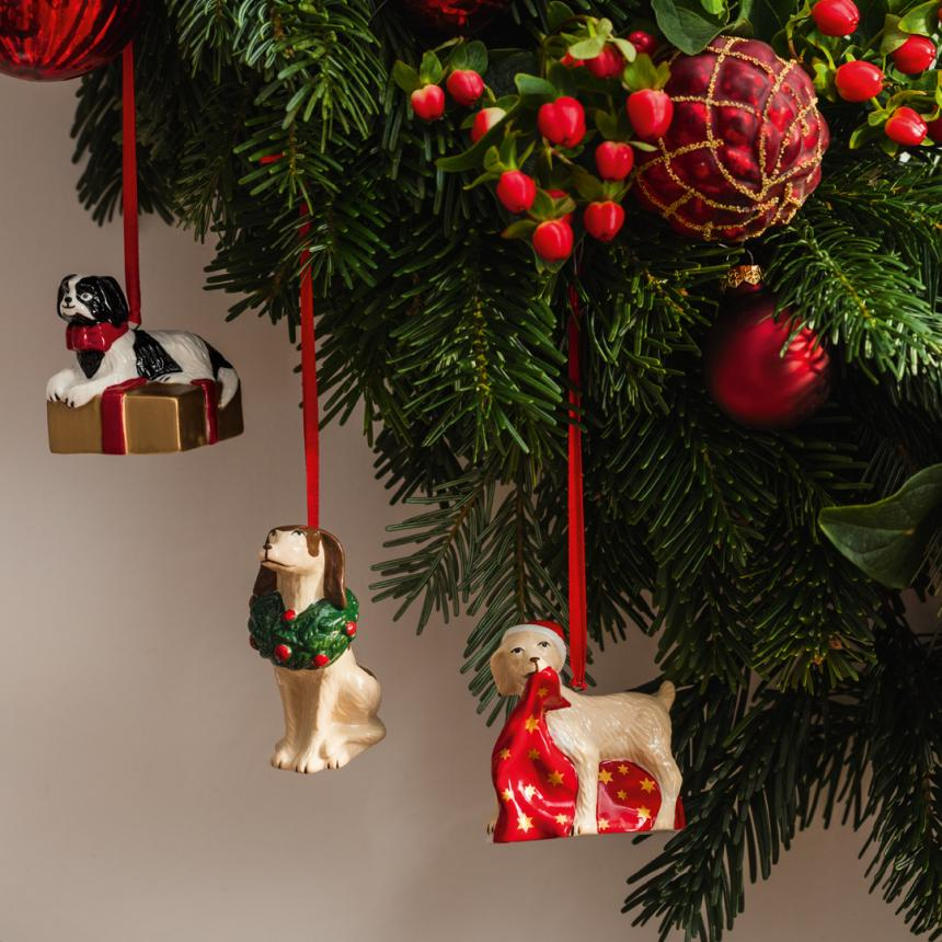 Nostalgic Ornaments kutyák 3db-os fenyődísz