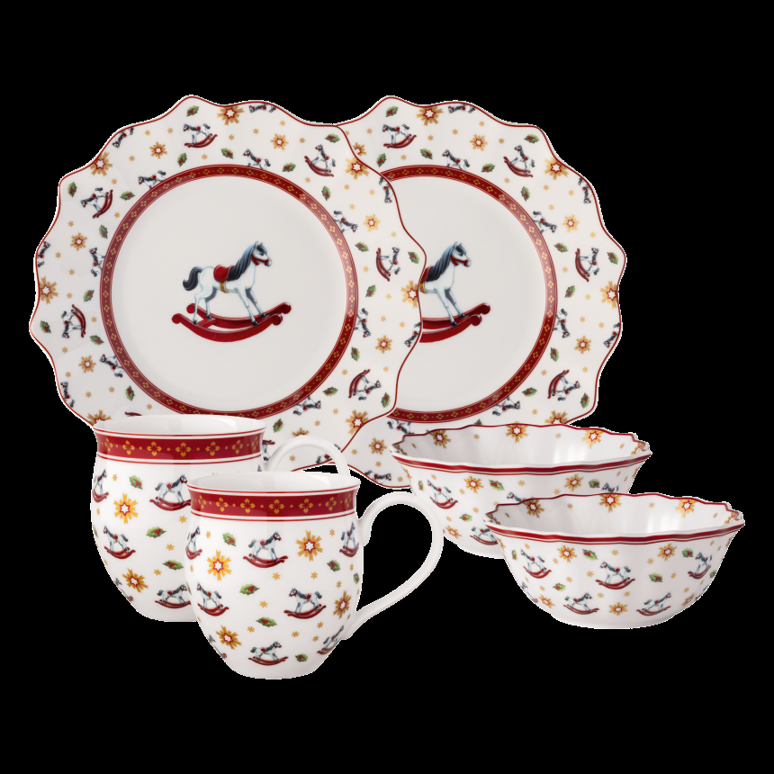 Toy's Delight reggeliző szett hintaló 6db-os